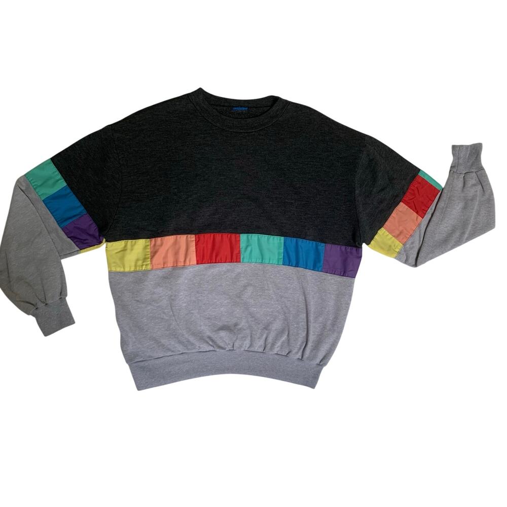 Vintage Ocean Pacific Colorblock Sweatshirt-Size Small